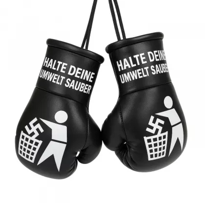 Mini-Boxhandschuhe Halte Deine Umwelt Sauber