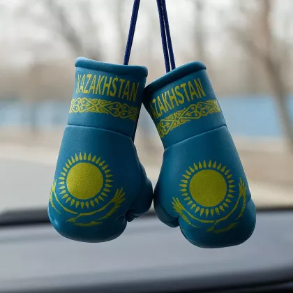 Kazakhstan Mini Boxing Gloves