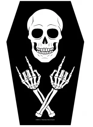 Rückenaufnäher - Totenkopf & Sarg