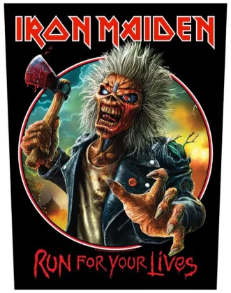 IRON MAIDEN - RUN FOR YOUR LIVES | Rückenaufnäher