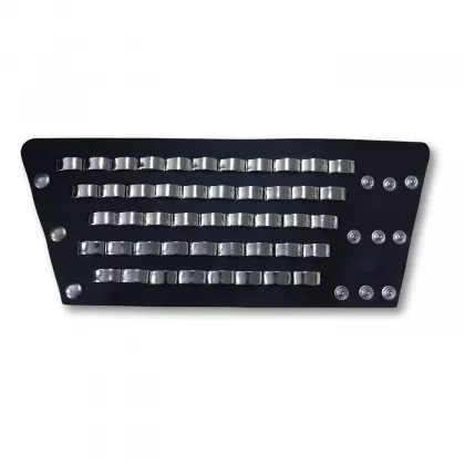 Wristband with bowed Studs | faux Leather