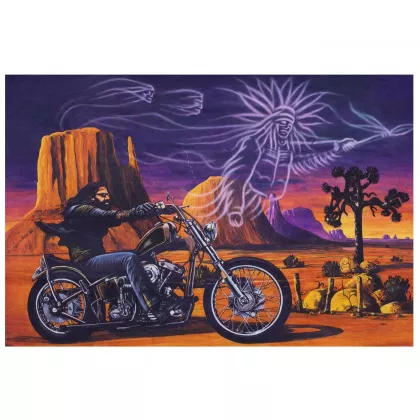 Grand Canyon Biker | Textile Poster