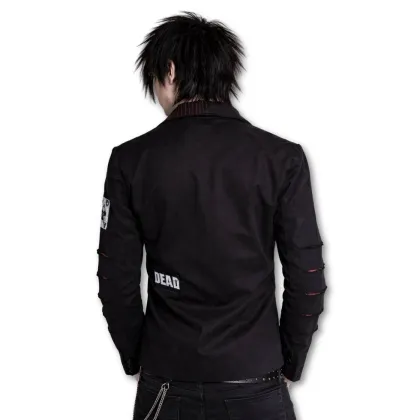 Schwarzer Blazer Gothic Punk