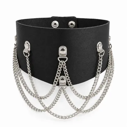 Halsband mit Panzerkette
