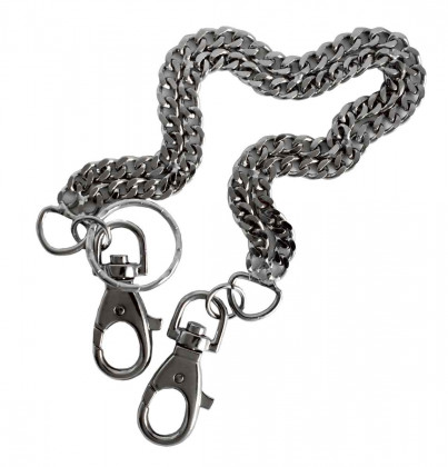 Hosenkette 2-reihig Biker Schlüsselkette 70 cm