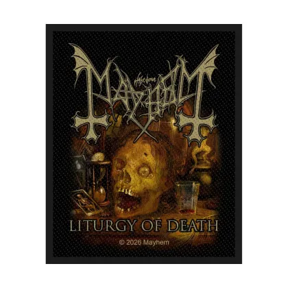 Mayhem Liturgy Of Death Aufnäher