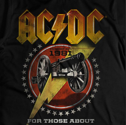 AC/DC T-Shirt – For Those About to Rock | Size XL