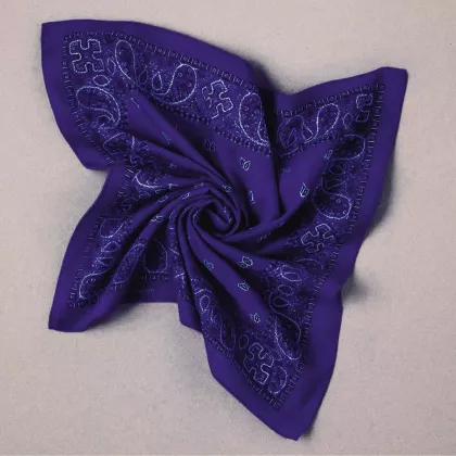 Bandana Halstuch Paisley Lila