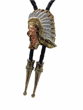 Bolo Tie Red Indian