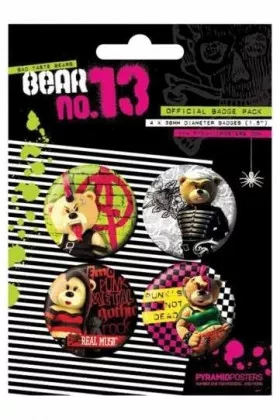 Button Pack - Bad Taste Bear No. 13