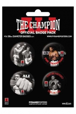 Button Badge Pack - Muhammad Ali - The Champion