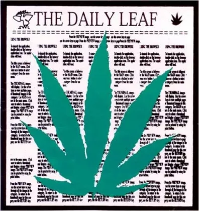 Aufkleber The Daily Leaf