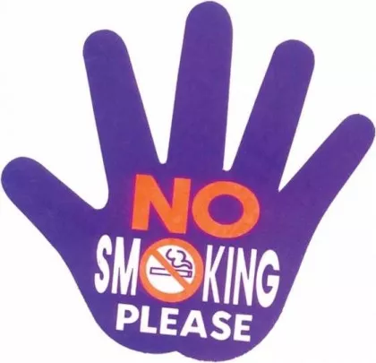 Aufkleber No Smoking Please