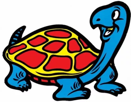 Aufkleber Happy Turtle