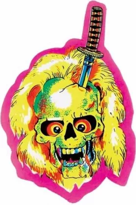 Aufkleber Yellow Skull