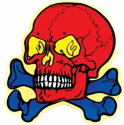 Aufkleber Furious Skull