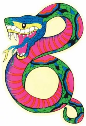 Aufkleber Snake