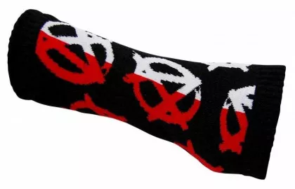 Armstulpen mit Anarchie-Muster