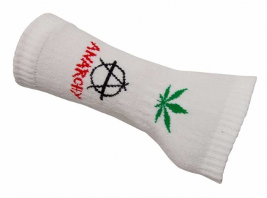 Arm sleeves with Anarchy Weed pattern