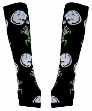 Arm sleeves with white Skulls