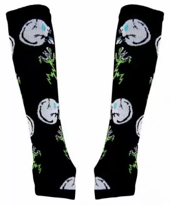 Arm sleeves with white Skulls
