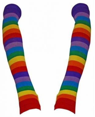 Arm sleeves with Rainbow Stripes