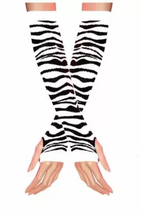 Armwärmer Zebra Muster