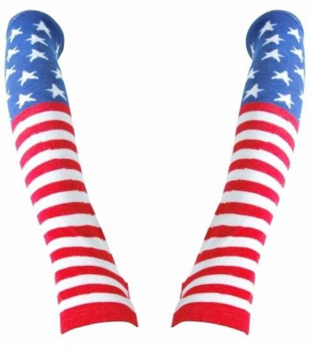 Arm sleeves with United States Flag