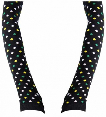Arm sleeves with multicolored Dots