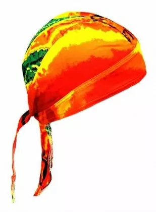 Bandana Kopftuch Batik Hanfblatt