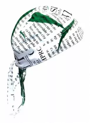 Bandana Kopftuch Hanfblatt Typografie