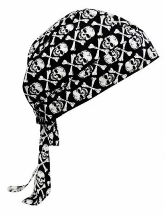Bandana Kopftuch Totenköpfe mit Knochen