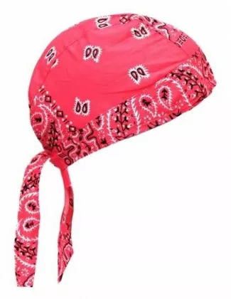 Rosa Weiß Paisley Bandana Kopftuch