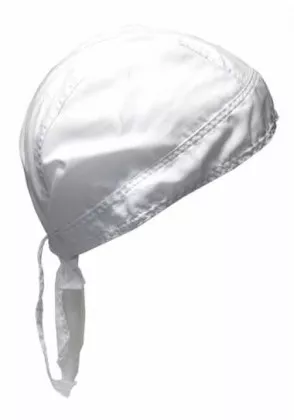 Bandana Kopftuch Weiß Uni