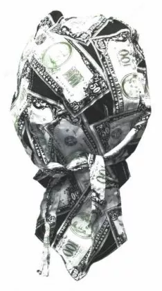 Bandana Kopftuch Dollarscheine