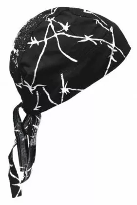 Bandana Kopftuch Totenkopf mit Drähten