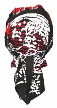 Bandana Kopftuch Schwarz Rot