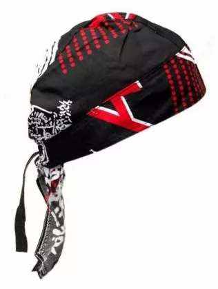 Bandana Kopftuch Schwarz Rot