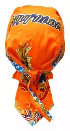 Bandana Kopftuch Happy Division Orange