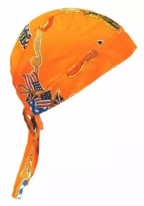 Bandana Kopftuch Happy Division Orange