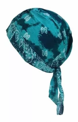 Bandana Kopftuch Türkises Batik Paisley