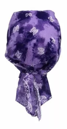 Bandana Kopftuch Violettes Batik Paisley