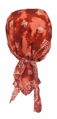 Bandana Kopftuch Kupferfarbenes Batik Paisley
