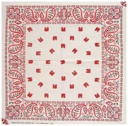 Biker Bandana Halstuch Rot Paisley Muster