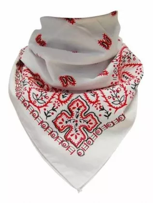Rocker Bandana Red Paisley Pattern