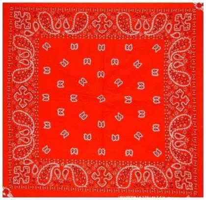 Biker Bandana Halstuch Orange Paisley