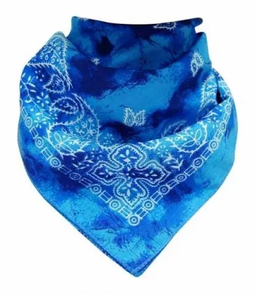 Blue Biker Bandana Scarf Pattern Design