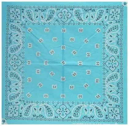 Bandana Halstuch Paisley Türkis