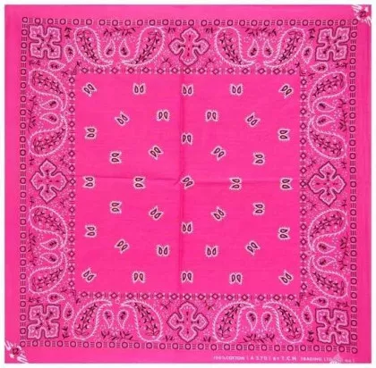 Pink Paisley Bandana Halstuch