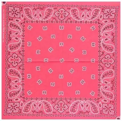 Bandana Halstuch Rosa Paisley